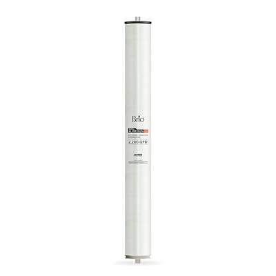 Brio Reverse Osmosis Membrane for Commercial RO Water Filtration Systems, 4" x 40", 2,200 GPD, 99.7% Stabilized Salt Rejection, Certified NSF/ANSI 61, Universal Fit