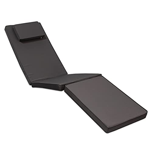 Matelas gris pour chaise longue Teck'Attitude confortable - 2