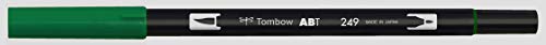 Tombow ABT-249 Fasermaler Dual Brush Pen mit zwei Spitzen, hunter green, 1 Stück (1er Pack)