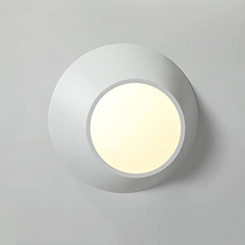 Plafonnier LED rond blanc style nordique et minimaliste - 6