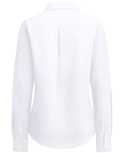 siliteelon Button Down Shirts Women Oxford Shirt Long Sleeve Stretch Dress Shirts Wrinkle Free Business Work Office Blouse2