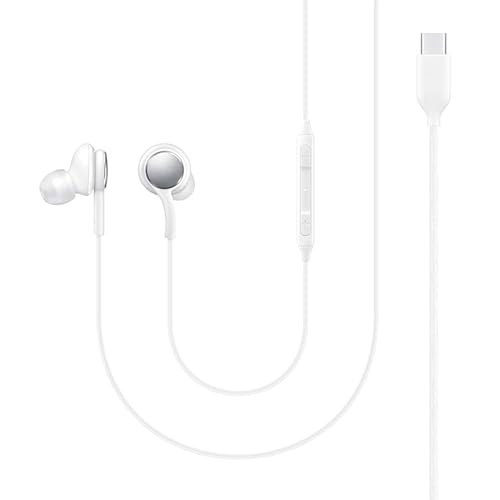 Image of Original USB Type-C Wired Earphone for Samsung with AKG, Audio Performance, Clear Voice Calls & Premium Earbud Design Compatible with S22, S23, S24 Ultra (White)