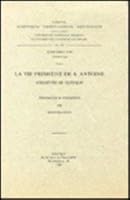 La Vie Primitive de S. Antoine: V. 9042904593 Book Cover