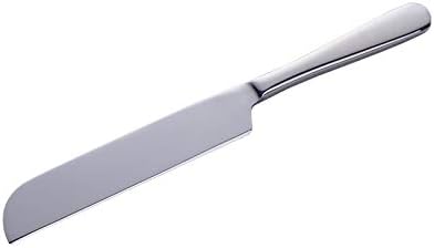 Vista 3 de Juego de cuchillos para tartas de boda, espátula de acero inoxidable 304, herramienta para hornear, pala, mantequilla, cuchillos para tarta, plateado