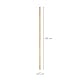 WOLFPACK LINEA PROFESIONAL Holzgriff für Besen mit Gewinde 1200 x Ø 28 mm, Mehrfarbig, einzeln