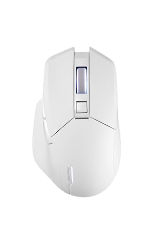 Powercolor Alphyn Am10 - Mouse Da Gioco Wireless, Bianco