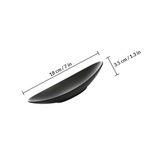 Platos para sushi en forma lingote negro mate 2 pcs miniatura 2