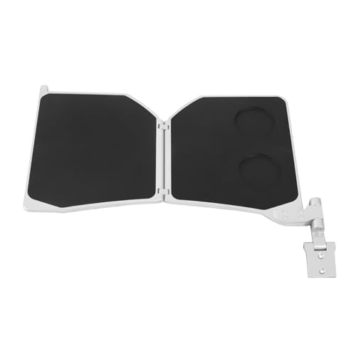 SportsMarineRV Aluminum Alloy Seat Armrest Folding Table,Foldable Seat Mounted Small Dining Table Laptop Tabledining Laptop Desk for Mpv, Van, RV, and Business Car Modification (Right Side)
