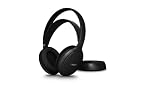 Philips SHC5000 Wireless TV Headphones with 30H Playtime, 30m Range, Digital 2.4G Connection, Over-Ear Comfort Fit, Replaceable Battery, Clear Dialogue Sound – Black