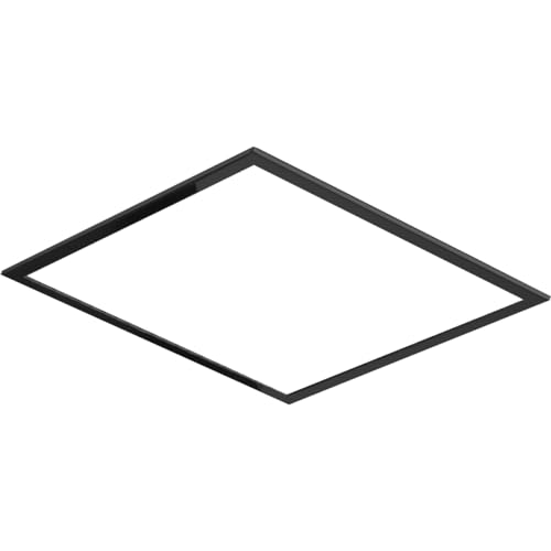 IMEX - Premarco de Techo para Rociador de Ducha 40x40cm Negro Mate | Recambio Original IMEX | Resistente a la Humedad y Corrosión