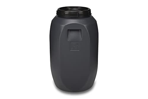 HELGUEFER   Bidon 60L con Cierre de Rosca | Garrafa Plastico PEHD Resistente | Uso Alimentario y ADR | Contenedor de Agua Óptimo, Fácil de Usar, Cierre Hermético | Bidón Industrial Apilable