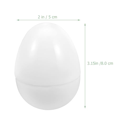 HOMSFOU Befüllbare Weiße Leere Plastikeier Für Ostereier 16 Stück Durchsichtige Eier Überraschungs-Blindei Jumbo- Süßigkeiten-Box Für DIY Ostern Hochzeit Party Gastgeschenke