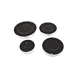 Ufixt Universal Gas Hob Burner Set | 4 Piece Base and Cap Kit | 55mm 75mm 100mm Sizes | compatible with Beko and Belling