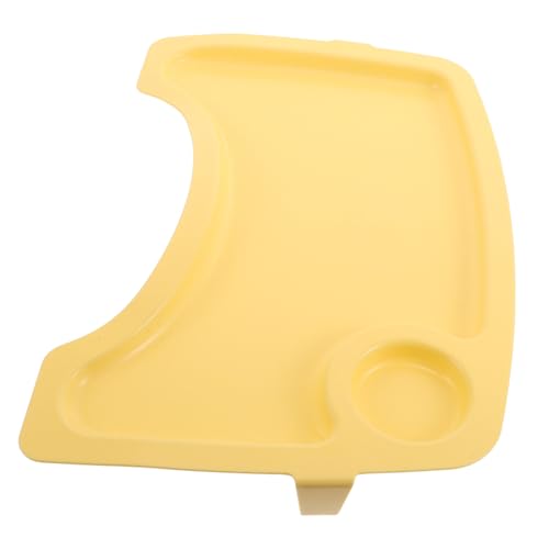 ULDIGI High Chair Table Attachment Tray High Chair Tray with Cup Holder Highchair Food Catcher Dining Table Accessories Dining Accessories Plastic Yellow