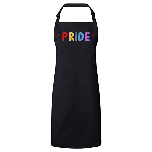 Tablier cuisine premium noir Pride LGBT pour passionnés de cuisine