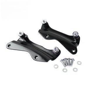 Sissy bar dossier passager noir et porte-bagages pour moto Touring Street Glide FLHXS