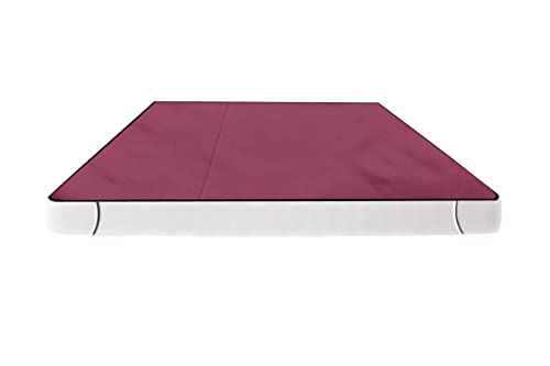 Image of The Furnishing Tree Mattress Protector /Waterproof Bedsheet Size WxL 36x72 inches Single Bed One Unit Polyester Maroon