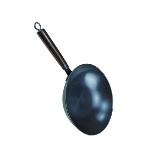 Wok de hierro antiadherente para cocina con mango miniatura 1