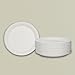 Biovinx 12-Inch Round Sugarcane Bagasse Plates: 50 pack heavy duty, Biodegradable, Eco-Friendly, Compostable, Microwave Safe, Leak-Resistant, For Parties and Events 1