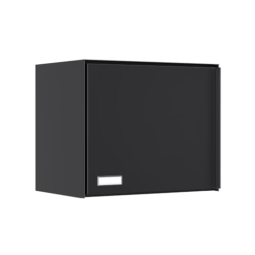 Boîte aux lettres murale Oslo en noir Bravios pour colis