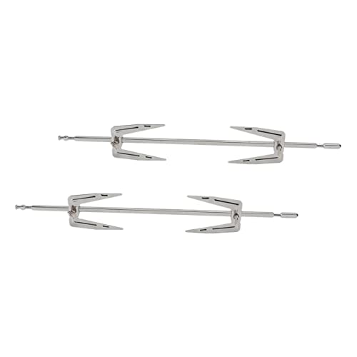 2 Juegos Barbacoa De Pavo Asador Tenedores De Trinchar Forjados Freidora De Pavo Tenedor De Brocheta Tenedor para Asar Acero Inoxidable Brochetas De Carne Aire