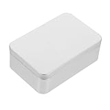 TOYANDONA Kleine Metallbox aus Weißblech Multifunktionale Aufbewahrungsbox für Nähzubehör Münzen Fotos und Karten Kompakter Organizer für Reisen und Zuhause Silberfarben