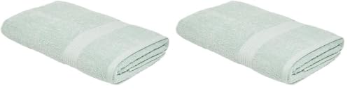 TODAY Drap de Bain 70x130 cm 100% Coton - Celadon (Lot de 2)