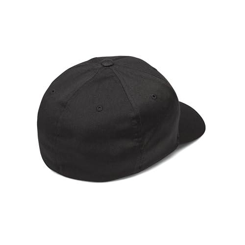 olcom Men's Full Stone Flexfit Stretch Hat, Black-New, Large-X-Large