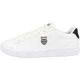 forro de cuello textil K-Swiss Court Shield - Zapatillas para hombre, color blanco y negro, talla 43 EU
