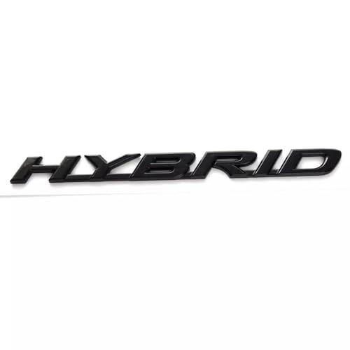 Image of 1x Metal Hybrid Emblem Fits for 19-23 Rear Door Left Hand Badge Decals (Matte Black)