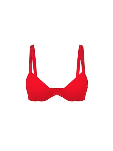 Soutien-gorge push-up rouge pour sublimer les petits bonnets