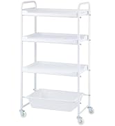 Amazon.co.jp: ミニワゴン キャスター付き メッシュ 3段 約幅44.5×奥行