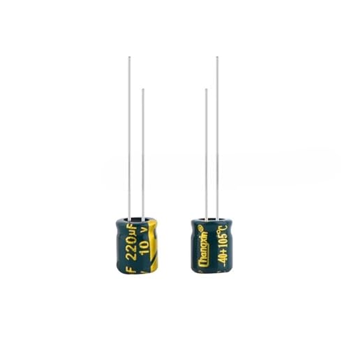 Condensateur électrolytique 10V 220uF lot de 100 pièces au format 5x7mm pour circuit imprimé