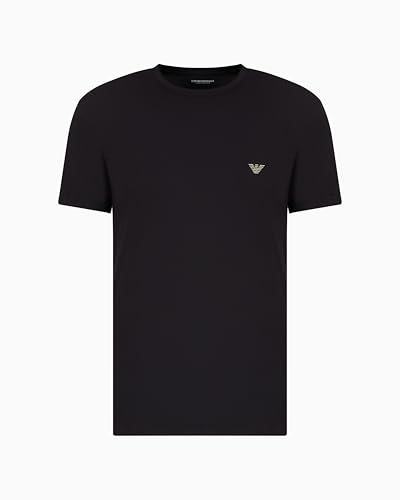 EMPORIO ARMANI T-Shirt à Manches Courtes pour Homme, Noir, M