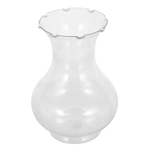 BESPORTBLE 6Pcs Transparent Plastic Hydroponic Flower Vases for Avocado Growing Small Tabletop Bud Bottles for Hyacinth Bulbs and Water Rooting Lightweight Shatterproof Plant Containers for