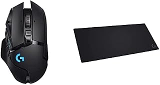 Logitech G502 HERO High Performance Gaming Mouse Special Edition, HERO 25K Sensor, 25 600 DPI, RGB, Adjustable Weights, 11 Programmable Buttons, On-Board Memory, PC/Mac - Black/White