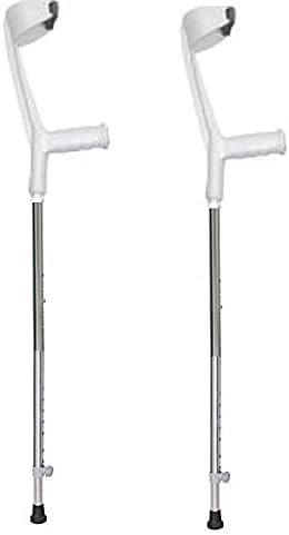 Elbow Crutches Forearm Crutches Chrome (Pair Grey)
