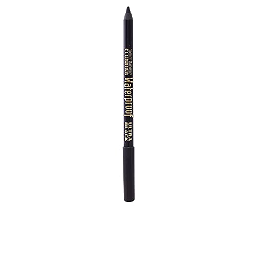 Bourjois Contour Clubbing Waterproof Eye Pencil Eyeliner and Eyeshadow 54 Ultra Black, 1.2g