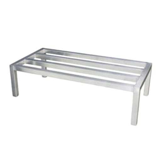 FSE ALDN2036E Dunnage Rack, 20" x 36" x 8", Capacity 1200 lbs., Heavy-Duty, Square tubing, Welded, Aluminum, NSF (Shipped Freight only -No UPS)