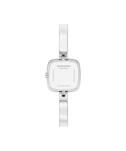 Movado Women’s Museum Bangle Watch – Swiss Quartz – 21 mm Cushion, Round or Oval Case – Classic Stainless Steel Bracelet – Gift for Her3
