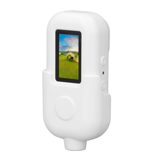 Tomantery Small Wearable Video Camera, 0 96 Inch LCD Screen Supports Up to 128GB Motion Detection Pocket Video Camera Plastic for Indoor (White)