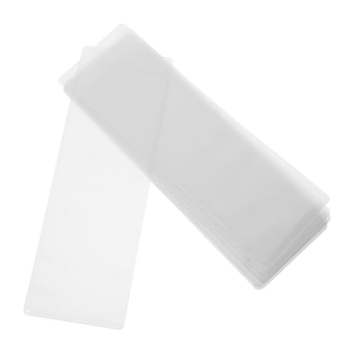 FUNNETOYU 10個透明製ブックマークカバー おしゃれしおり保護スリーブ 軽量耐水性しおり表示ケース 用栞オーガナイザー