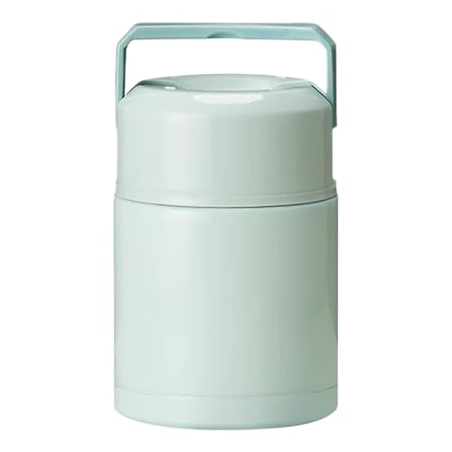 Genérico Tarro Térmico Para Sopas - Envase Portátil Para Comida Caliente Con Tapa Y Asa De Transporte - Bote Doble Pared Al Vacío Para Conservación, Para Campamentos, Colegio Y Trabajo