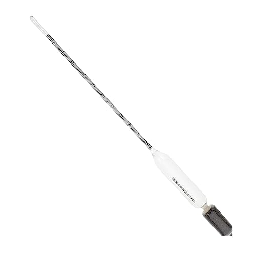 MUCKLILY Glass Scale Hydrometer Precision Tool 1.3-1.4 Density Gauge Perfect for Aquariums Pools