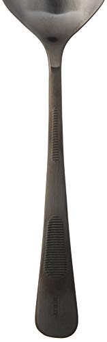 Mercer Culinary 18-8 Stainless Steel Plating Spoon, 9 Inch, Matte Black