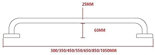Barre de sécurité 45 cm en acier inoxydable 304 pour douche - 3