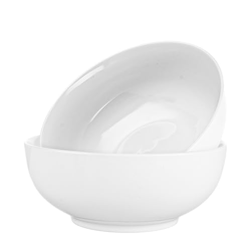 LDXDRU 2 Pack 20cm / 8 Inch Large Serving Bowls, 1400ml / 49oz Ce...