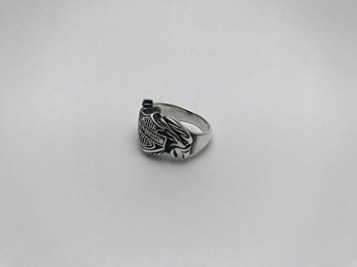 Turkish Jewelry Eagle and Lion Biker 925K Sterling Silver Men's Ring - Image 10