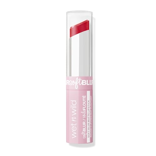 Wet n Wild Cloud Pout Soft Blur Matte Lipstick, Matte Lipstick with Non-Drying and Long-Lasting Formula