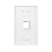Cable Matters 10-Pack Low Profile 1-Port Keystone Jack Wall Plate, RJ45 Wall Plate for Keystone Jacks in White